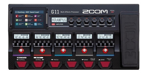 Pedal de efecto Zoom G11  negro