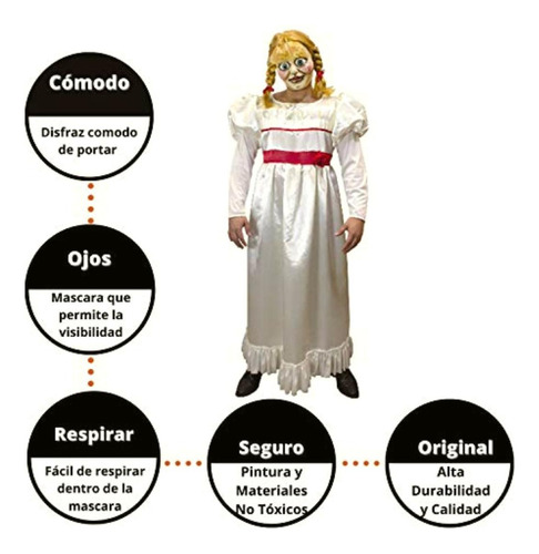 Annabelle, Disfraz De Anabelle, Disfraz De Muñeca Bólica,