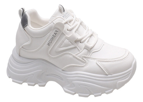 Zapatos Blancos Casual Moda Comodos Deportivos Plataforma