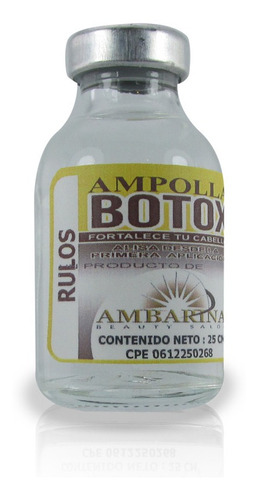 Ampolla Capilar Botox Rulos 25ml Ambari - mL a $310