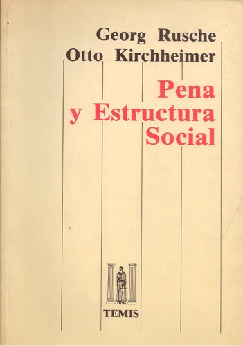 Libro Fisico Pena Y Estructura Social / Rusche Y Kirchheimer
