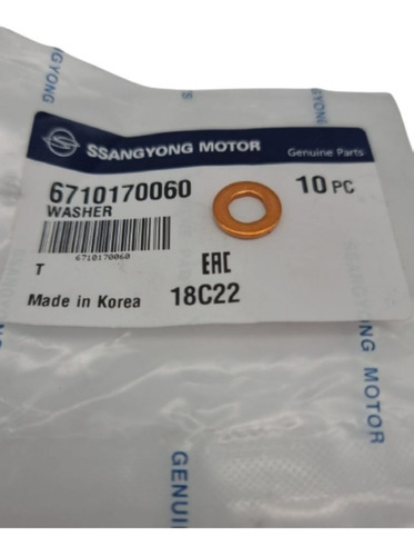 Golilla Inyector Ssangyong Korando 2012 2.0 D20r Original