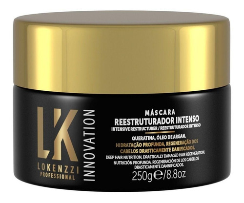 Mascara Capilar Lokenzzi Reestruturador Intenso 250g