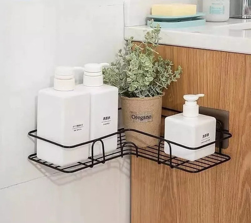 Imagen 3 de 10 de Estante Cesta De Ducha Organizador Pared Baño Anti Oxidable