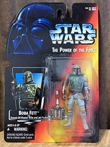 Star Wars Boba Fett 1995 Red-card Power Of The Force Na7ge