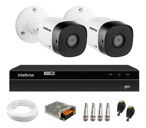Kit 2 Câmeras Intelbras Vhd 1230 B Full Hd + Dvr Mhdx 1204
