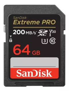 L3nz Memoria Sd Sandisk Extreme Pro 200mb/s 64gb
