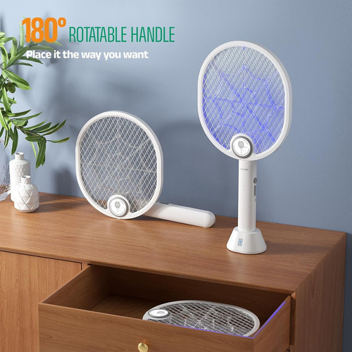 Matamoscas Eléctrico Recargable Y Matamoscas Con Luz Led