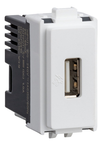 Modulo Cargador Usb 250vac 2.0 1a Blanco Genesis Schneider