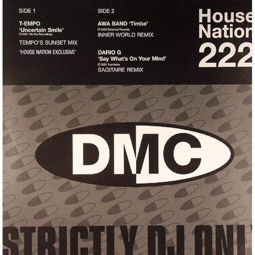 Vinilo   T Empo / Awa Band / Dario G - Dmc House Nation 222