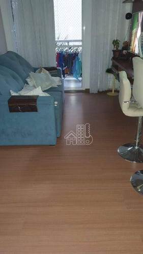 Apartamento Com 3 Dormitórios À Venda, 77 M² Por R$ 340.000,00 - Maria Paula - São Gonçalo/rj - Ap4303