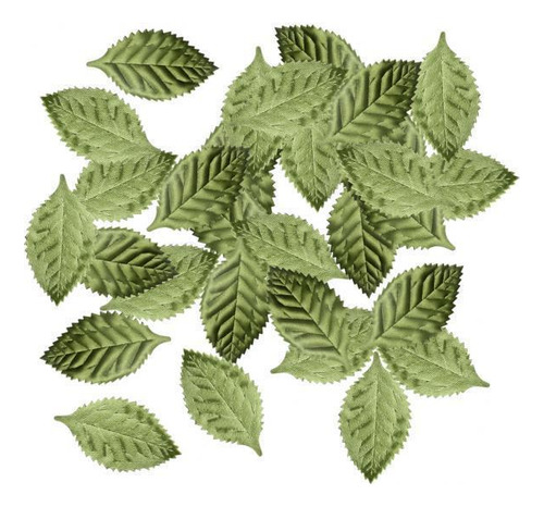 2 X 100pcs Hojas De Flores Artificiales Follaje De Hojas De