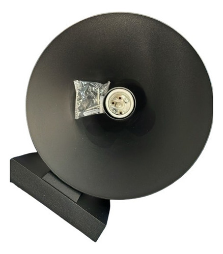 Aplique Lámpara Con Pantalla Porta Ampolleta E27 Ip44 X2