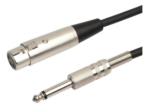 Micrófono Multimedia Conexión Xlr + Jack 6.3mm 4.5m Dm24k