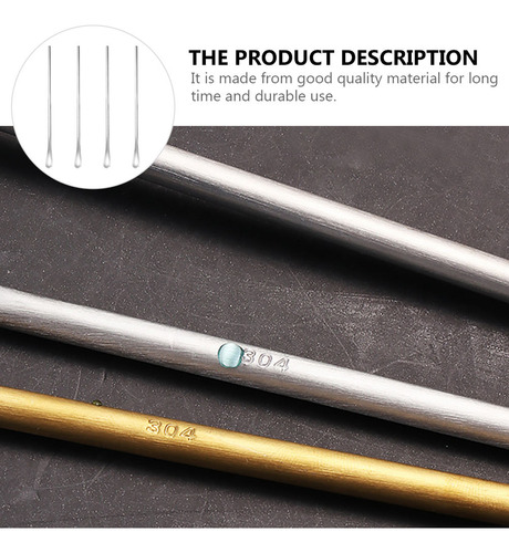 Cucharas Para Remover Café, 4 Unidades, Con Mango Largo, Mul