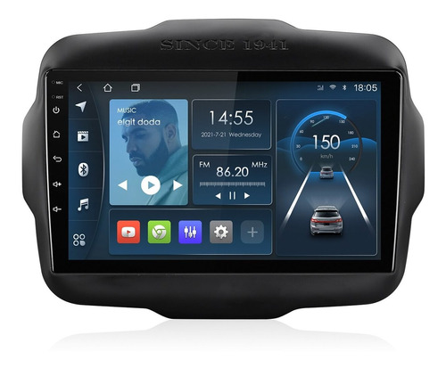 Isudar Radio Carro 1+32g Para Jeep Renegade 2014-2018 Gps