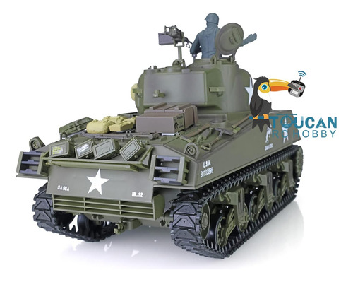 Heng Long Tk7.0 1/16 Escala Radio Control Remoto Us M4a3 ...