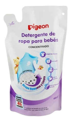 Detergente Liquido 450ml Pigeon