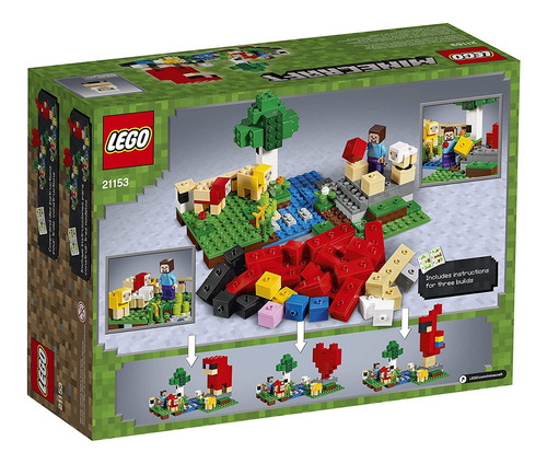 Kit De Construcción Lego Minecraft The Wool Farm 21153 (260