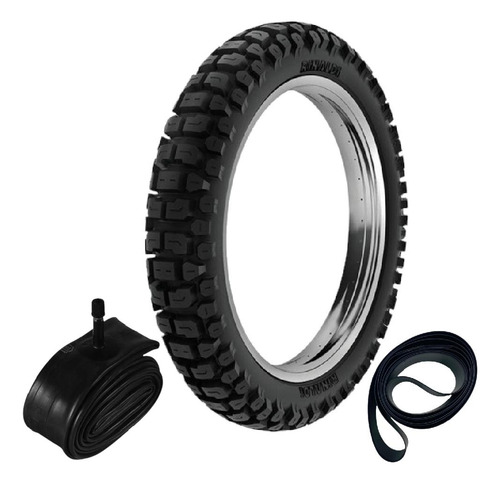 Pneu 90/90-18 51p Rt36 Rinaldi + Camara + Cinta