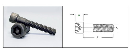 Imagen 4 de 7 de Perno Parker Cab.cilindrica 3/8x3 Grado 12.9 50 Unds