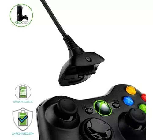 Cargador Xbox 360 por Cable de Carga de Controlador inalámbrico