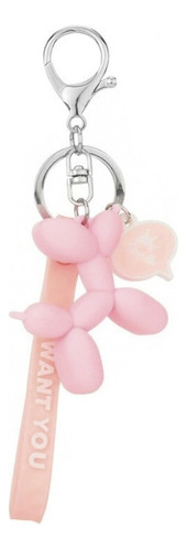 Chaveiro Balloon Dog (cores diferentes) Cor rosa