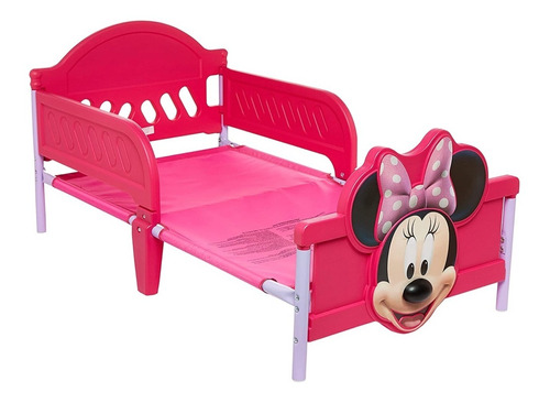 Disney Minnie Mouse Rosa Base D Cama Infantil Niña Post Cuna