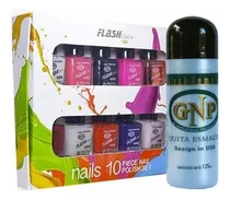 Comprar Quita Esmalte Gnp 125ml Y Pack De 10 Esmaltes Gnp Nice