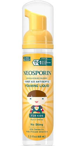 Neosporin Espuma Para Niños 2.3 Onzas