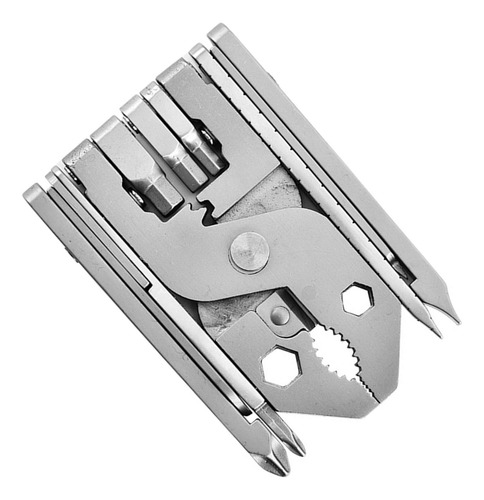 Alicates Compactos 25 En 1 Plegables De Acero Inoxidable