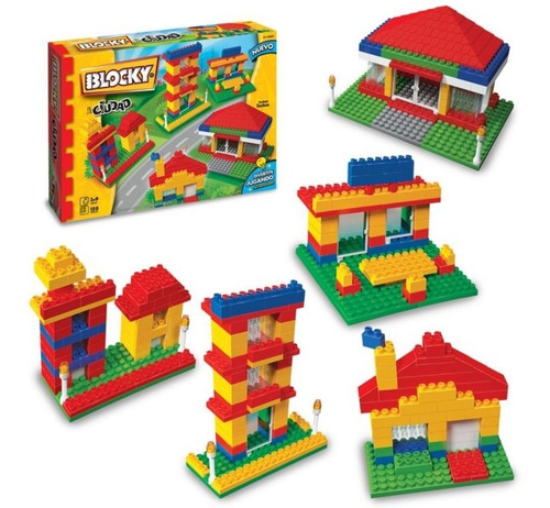 Imagen 2 de 4 de Bloques De Construcción Blocky Ciudad 2 X 150 Piezas 01-0605