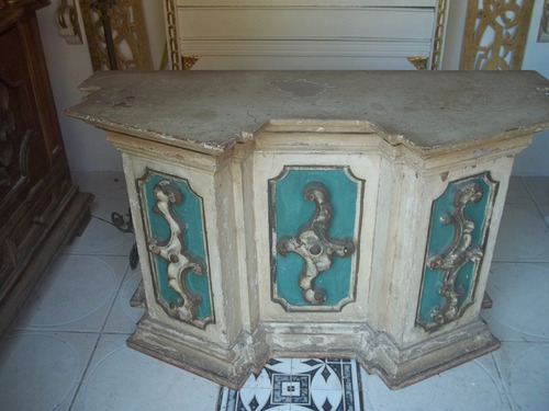 Imagem 9 de 10 de Sergioschw Antigo Altar Mesa Capela Igreja Policromado 137 C