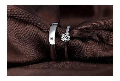 Imagen 4 de 5 de Anillos Masculinos Y Femeninos 925 Plata Regalos Para Pareja