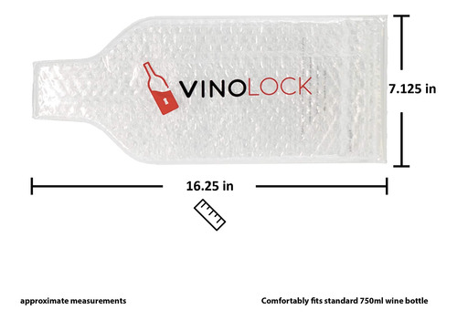 Vinolock - Bolsa Protectora De Vino Para Avión (6 Unidades)