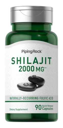 Piping Rock - Shilajit Extract 2000 Mg X 90 Caps Lib. Rap.