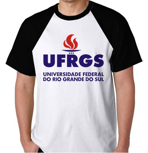 Camiseta Raglan Camisa Blusa Ufrgs Universidade Federal Rs