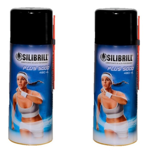 Kit 2 Und Lubrificante Spray Silicone P/ Esteiras Silibril