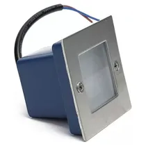 Comprar Luminaria Exterior Led 2w Pared\u002Fescalera Plata Embutir Nido