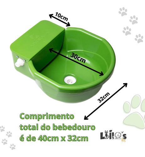 Bebedouro Cocho Pet Com Bóia 7 Litros