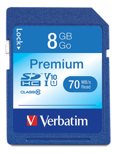 Tarjeta De Memoria Sdhc Premium De 8 Gb, Uhs-i V10 U1 C...