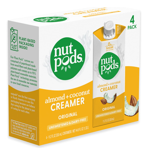 Nutpods Original Coffee Creamer - Crema Sin Azucar Sin Lacte