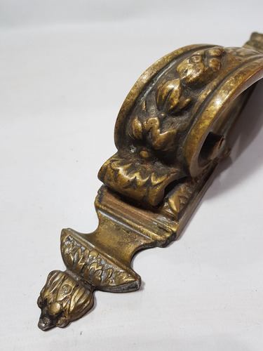 Imagen 8 de 9 de Antiguo Manijón Bronce Con Respaldo Estilo Francés Mag 59094
