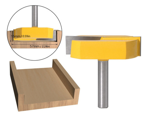 Broca Enrutador De Cepillado Superficie Inferior De 8x57mm