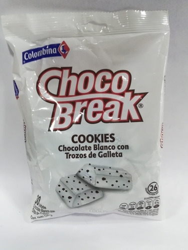 Chocolates Choco Break Cookies X 30 Un - Kg a $8800