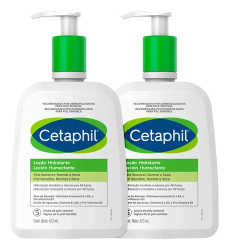Emulsão Para Corpo Cetaphil Intensivo En Dispensador De 473ml/400g Neutra - Kit X 2 Unidades