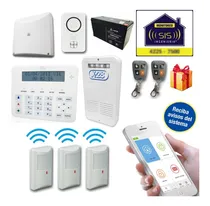 Comprar Kit Alarma Inalambrica X28 Domiciliaria Casa Llamador Telefonico Via Linea Fija Completo