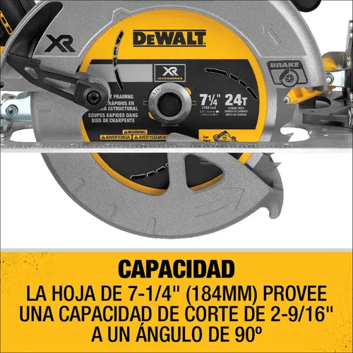 Sierra Circular 7-1/4 20v Xr 1 Bat 5ah Dewalt Dcs570h1