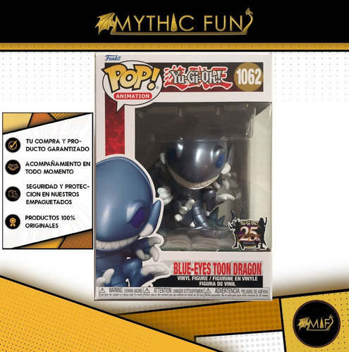 Funko Pop Yu-gi-oh! - Blue-eyes Toon Dragon 1062 (Usado)
