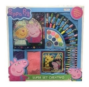 Súper Set Creativo Peppa Pig Pinturitas Set De Pintar  